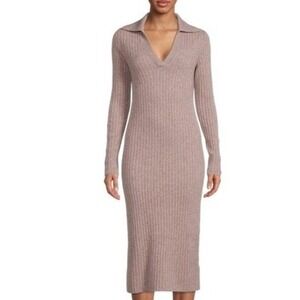 vince polka dot pleated dress Vince